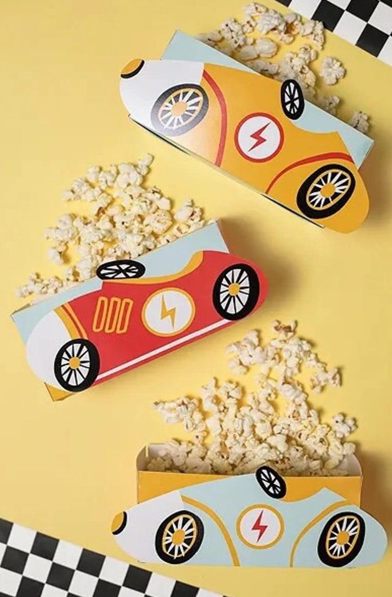 Racing Car Snack Boxes x 3