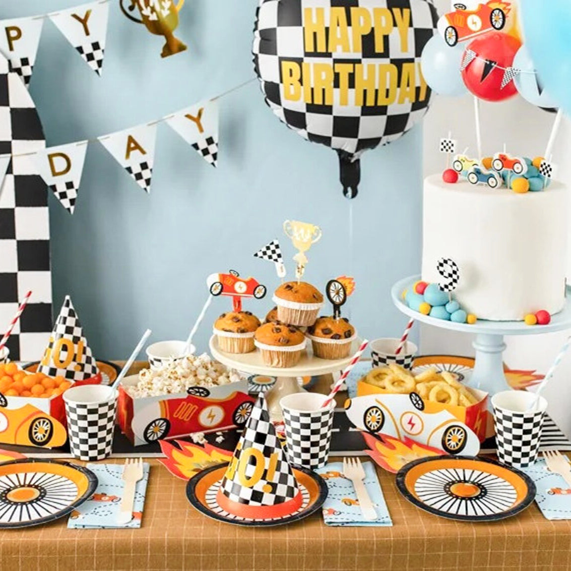 Racing Car Paper Plates x 6