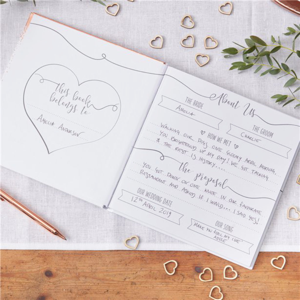 Rose Gold Foiled Wedding Planner