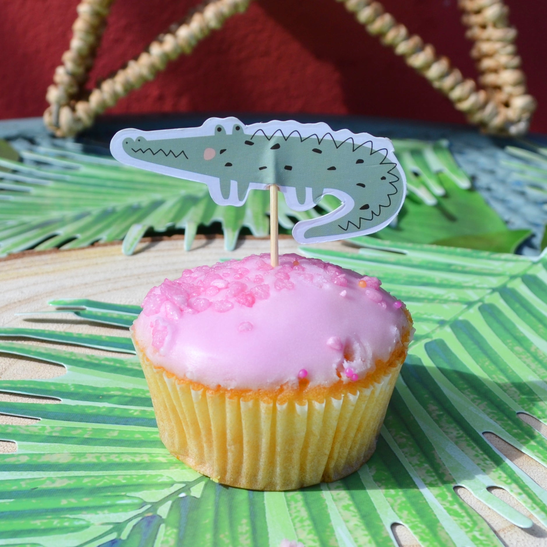 Safari Animal Cupcake Toppers x 12