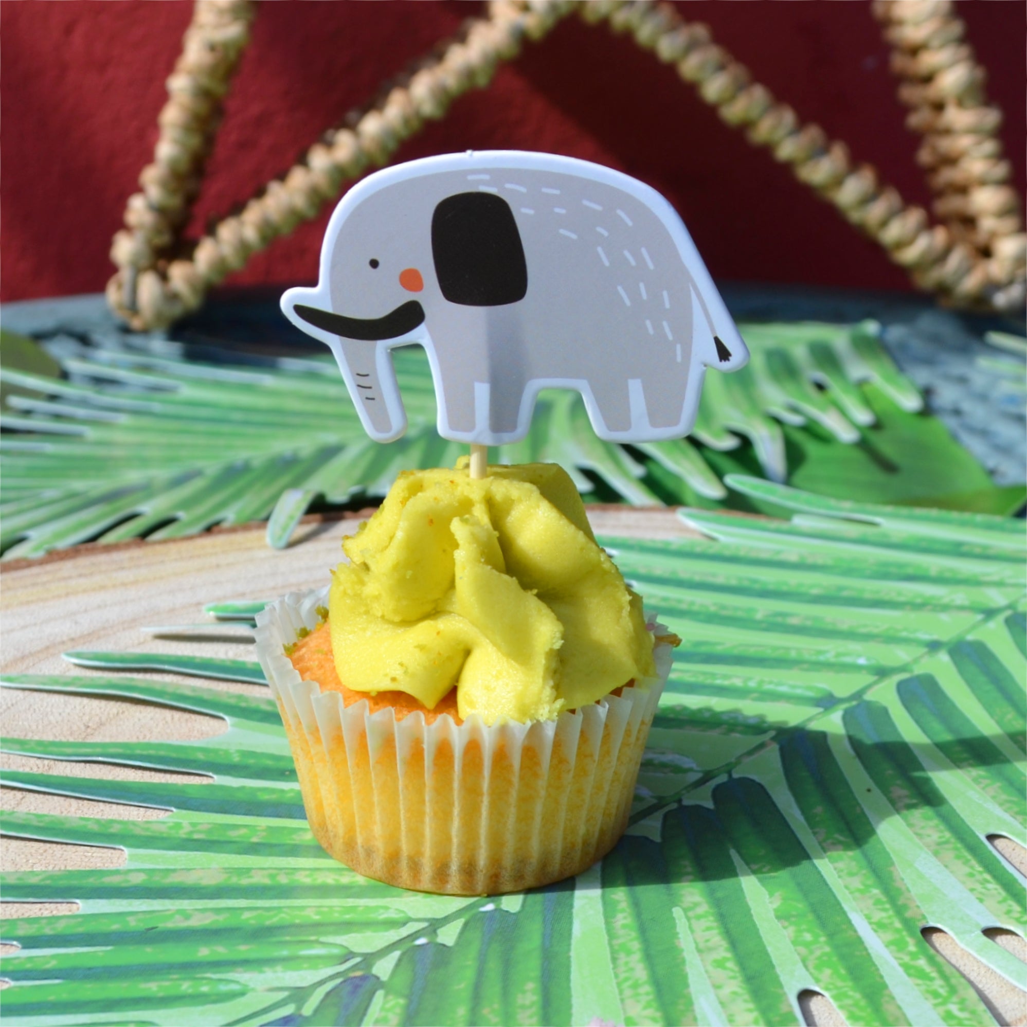 Safari Animal Cupcake Toppers x 12