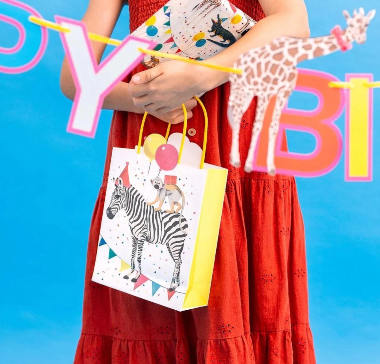 Safari Animal Party Bags x 8