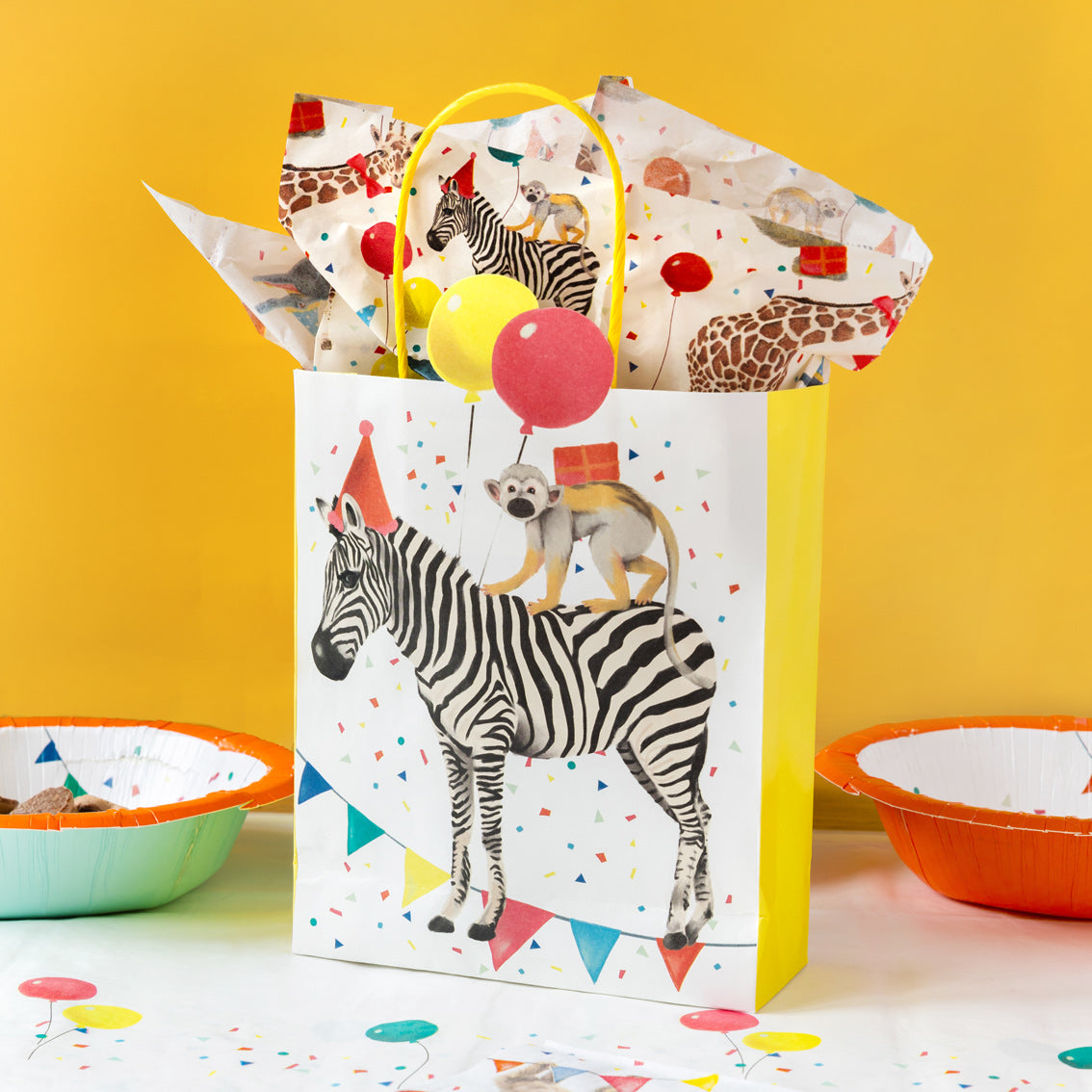 Safari Animal Party Bags x 8