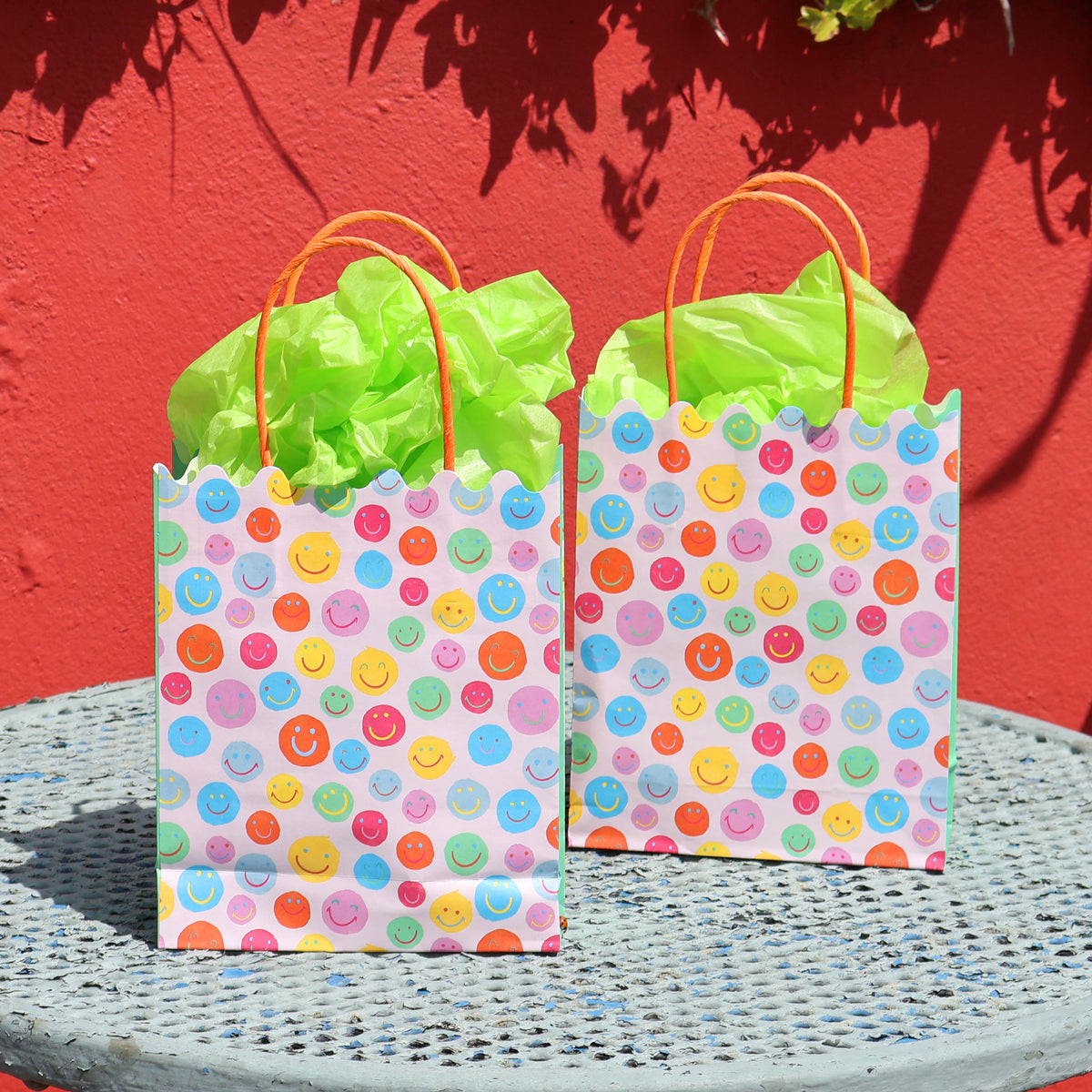 Happy Face Party Bags x 8