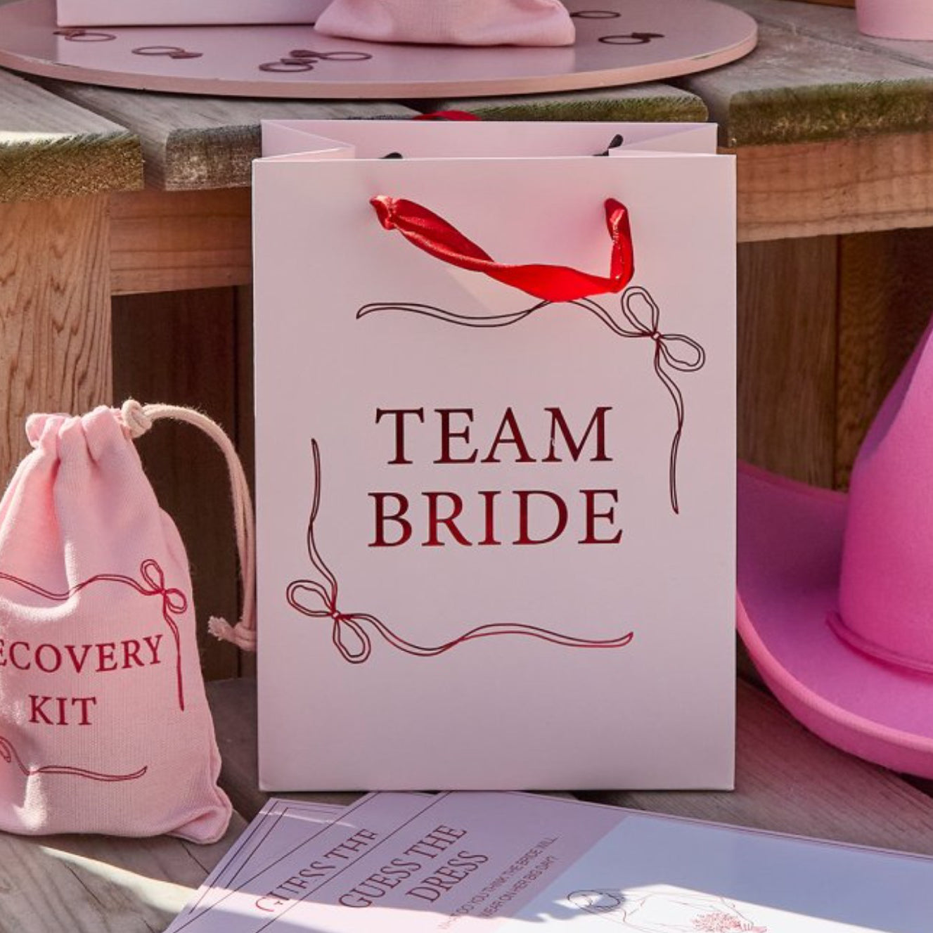 Team Bride Hen Party Bags x 5
