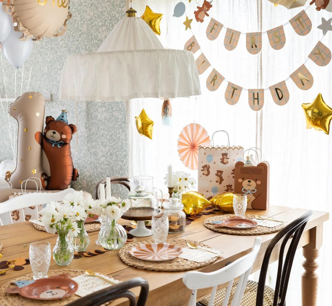 Teddy Bear Party Plates x 6