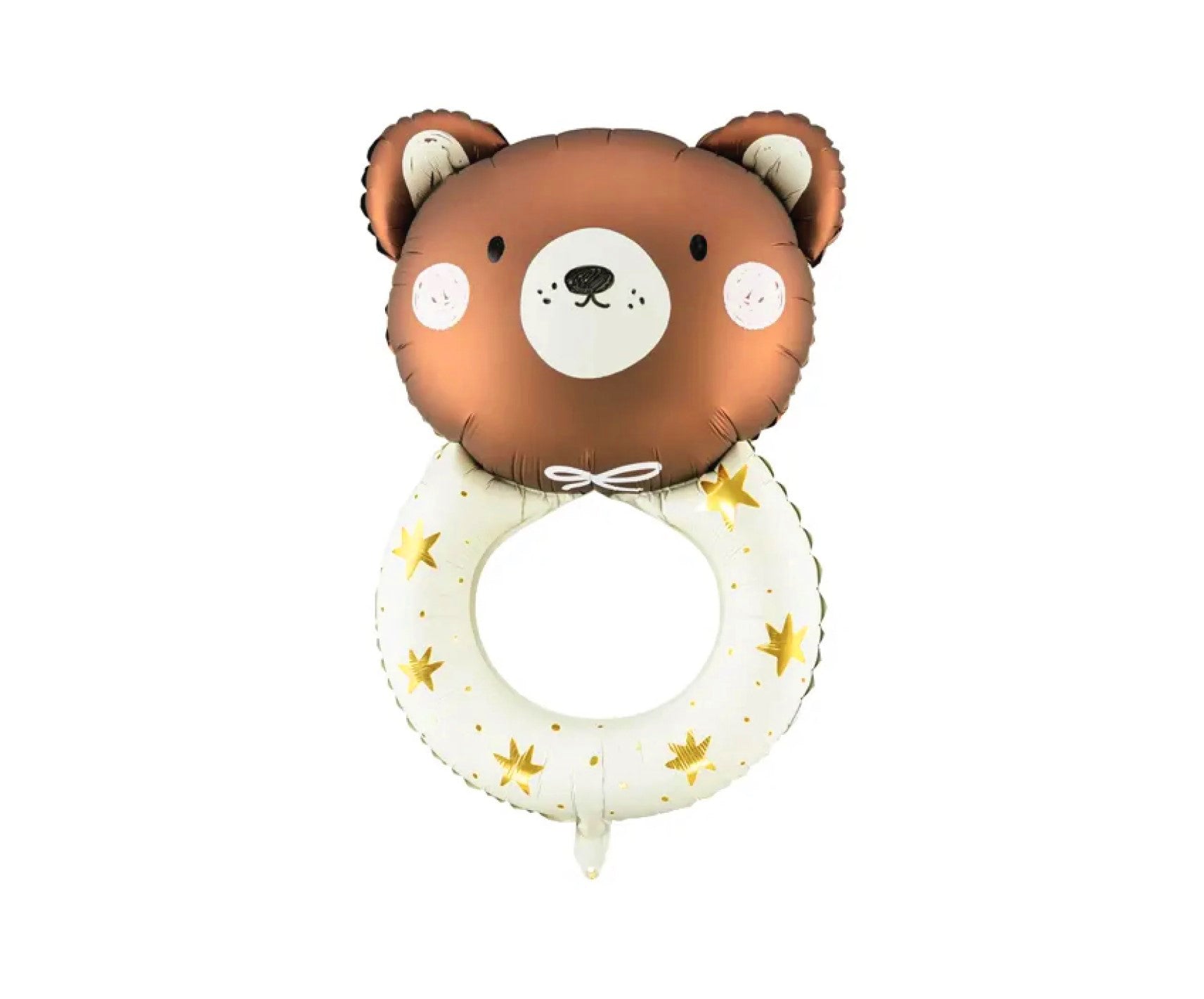 Large Teddy Bear Rattle Foil Balloon