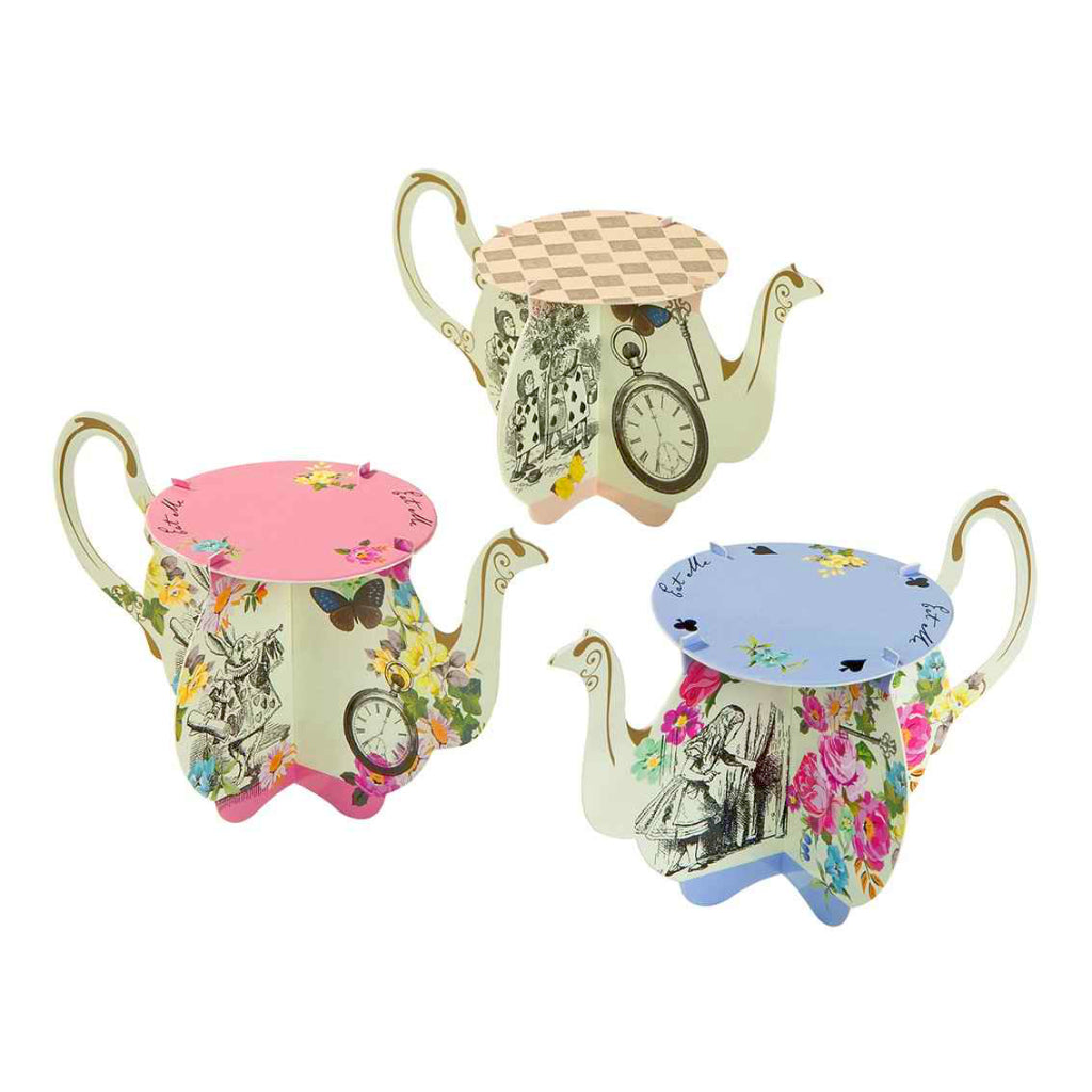 Alice in Wonderland Cupcake Stands Pack of 6 - Talking Tables