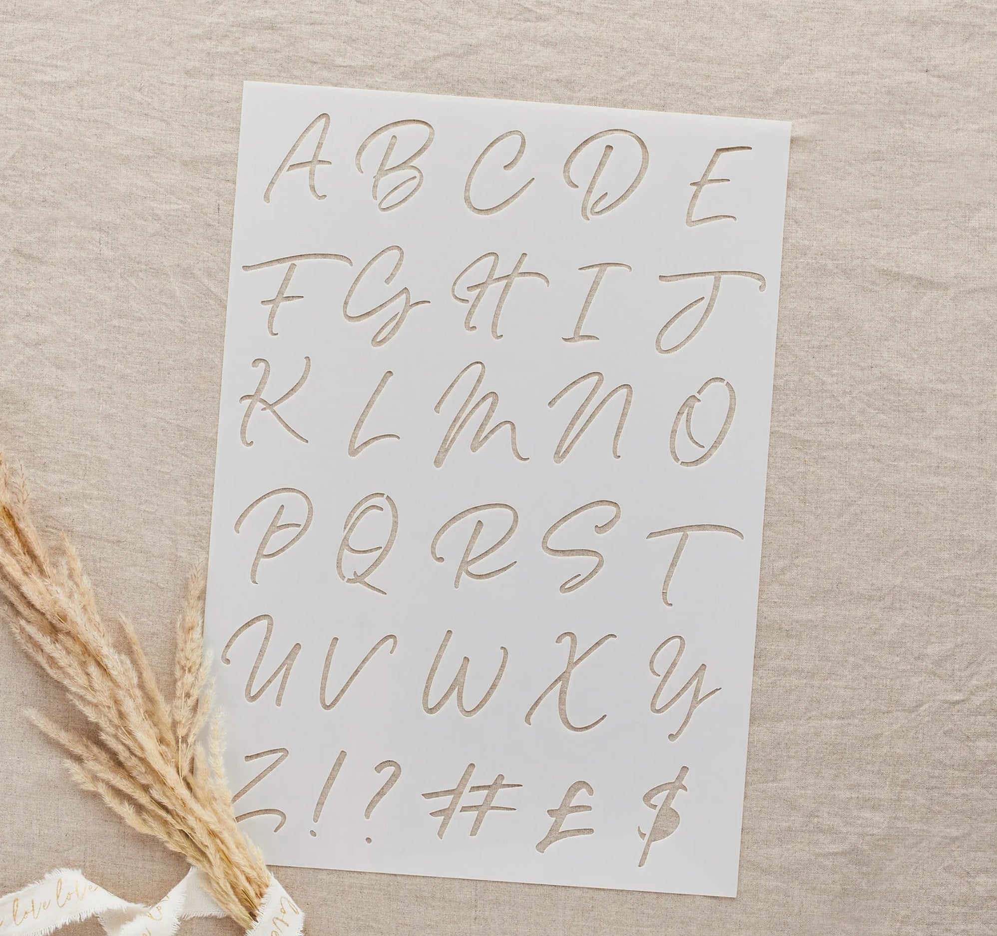 Wedding Sign Stencil Sheets - Pack of 4