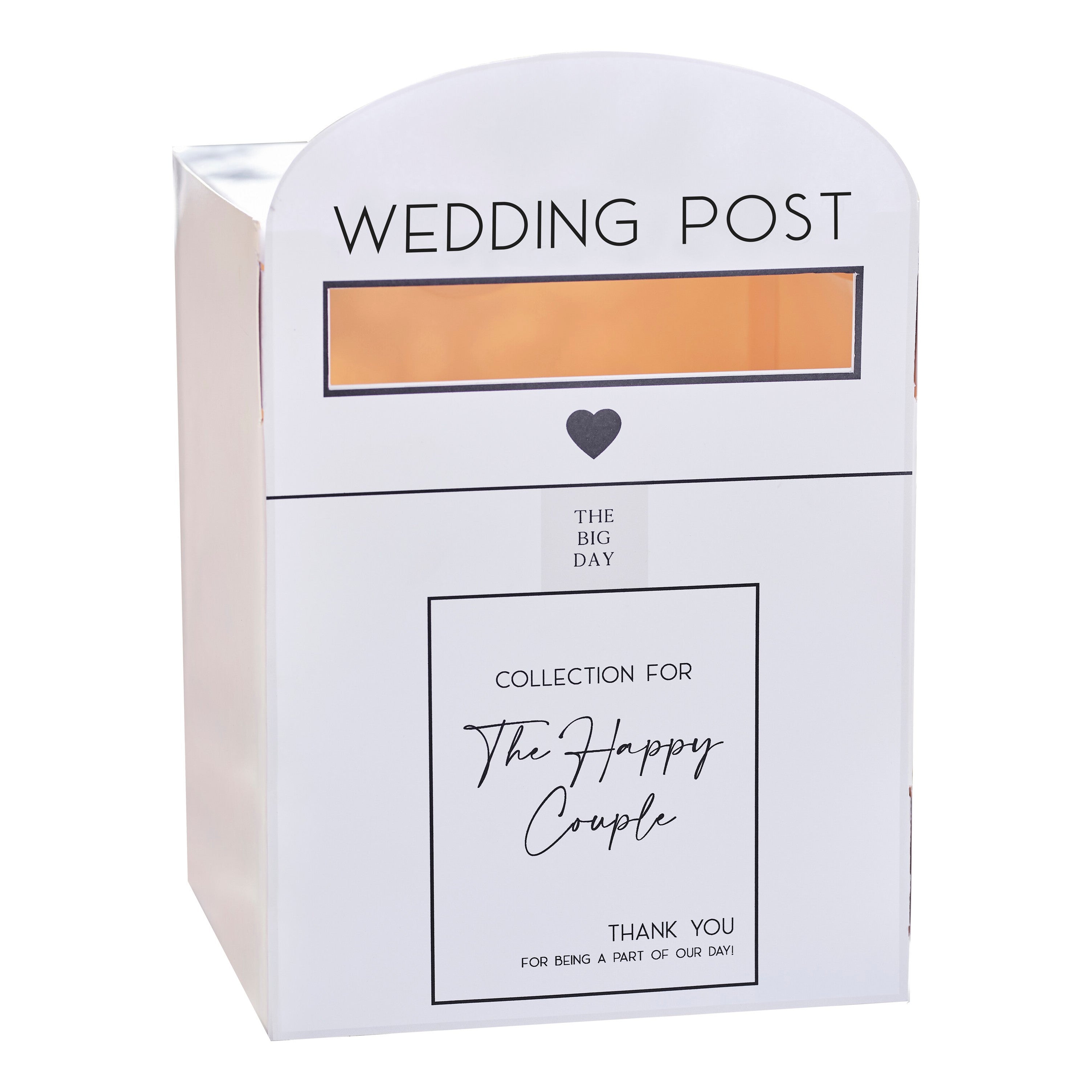 White Wedding Post Box