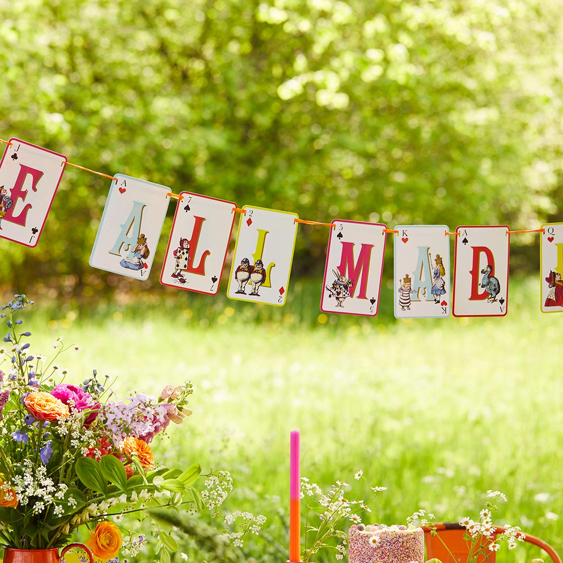 Alice in Wonderland Double Sided Bunting