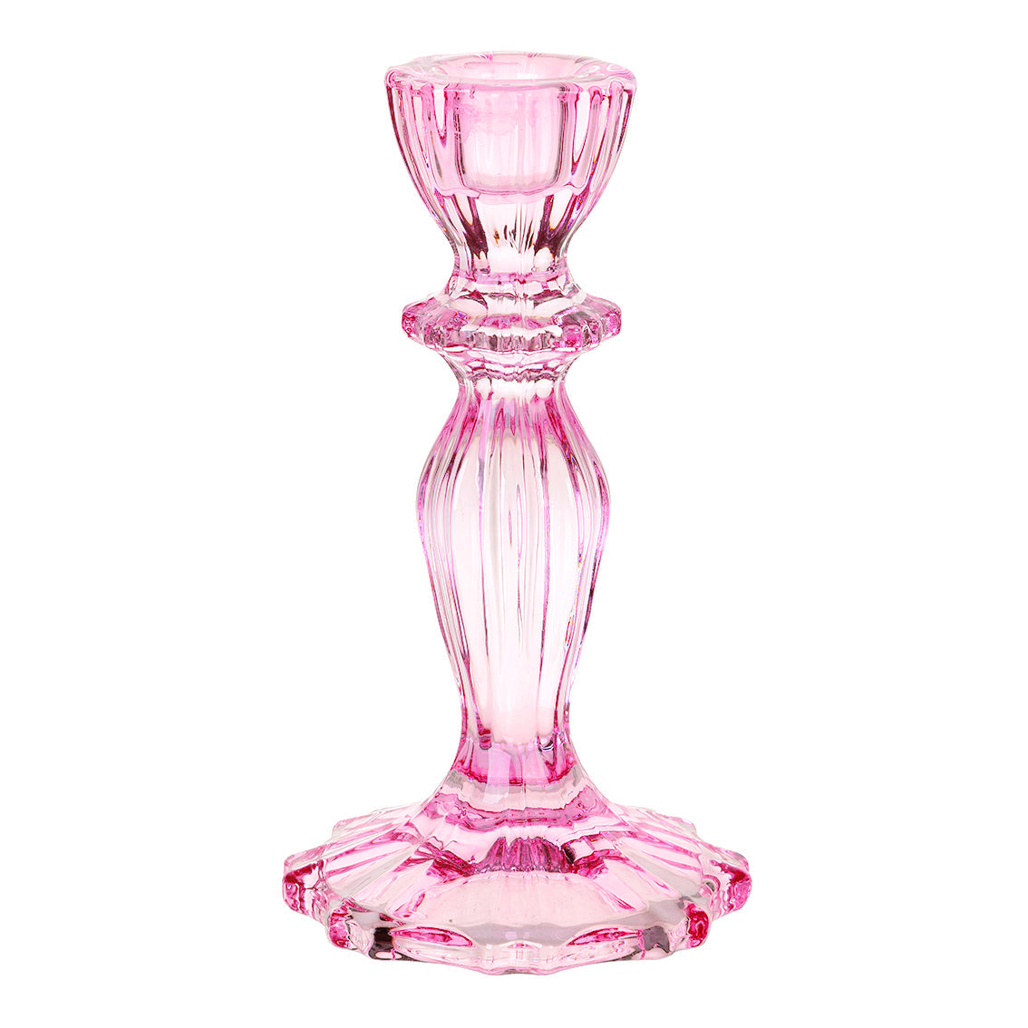 Pink Glass Candle Holder - Talking Tables