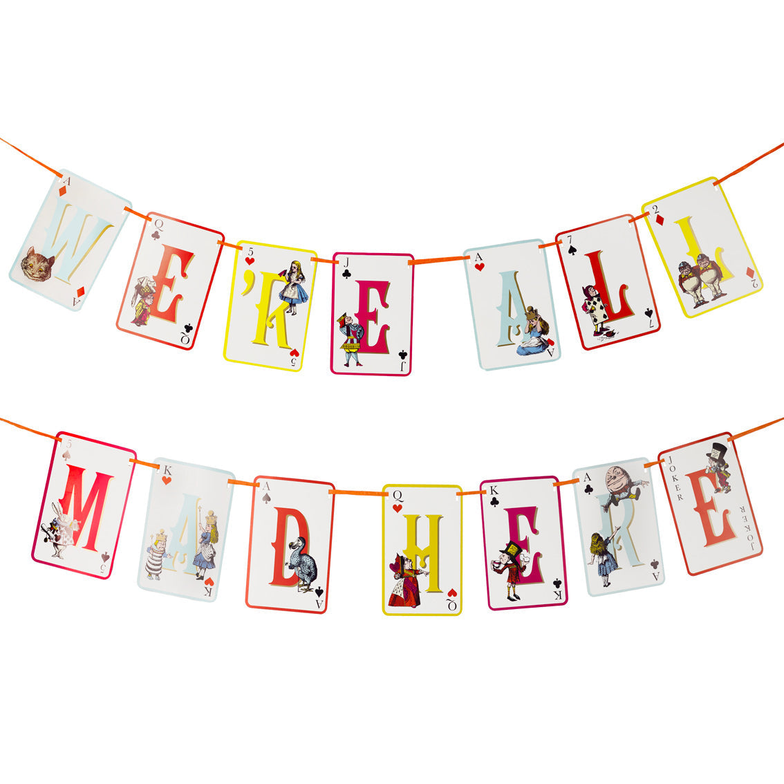 Alice in Wonderland Double Sided Bunting