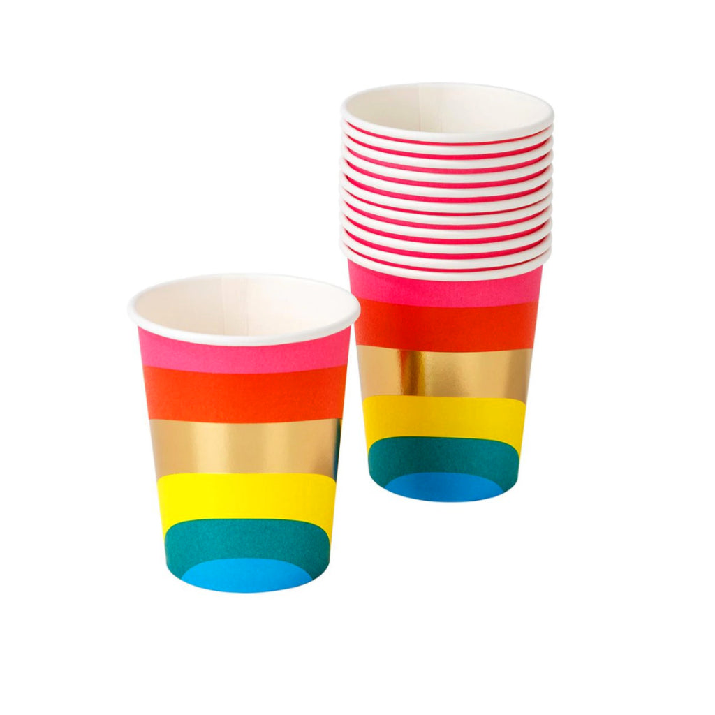 Rainbow Party Cups (x12)