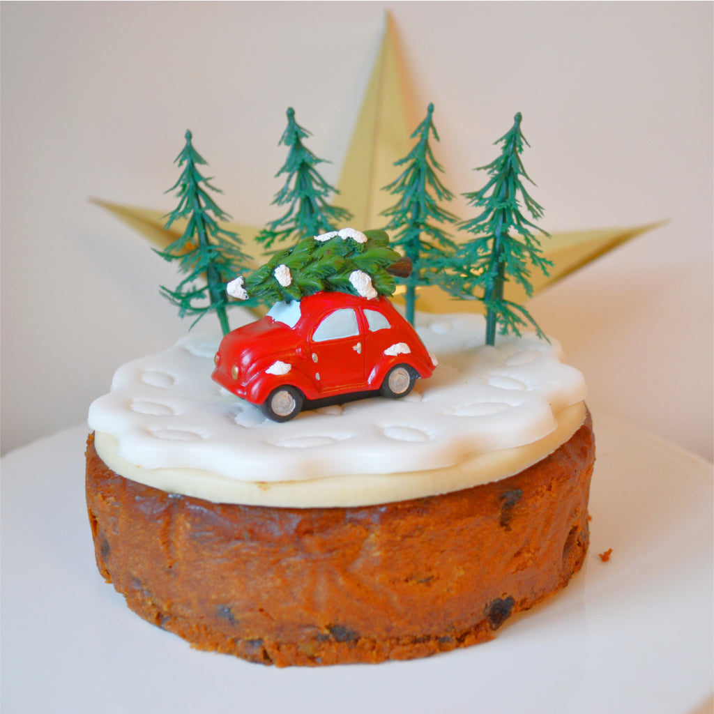 Christmas Car Cake Topper Set