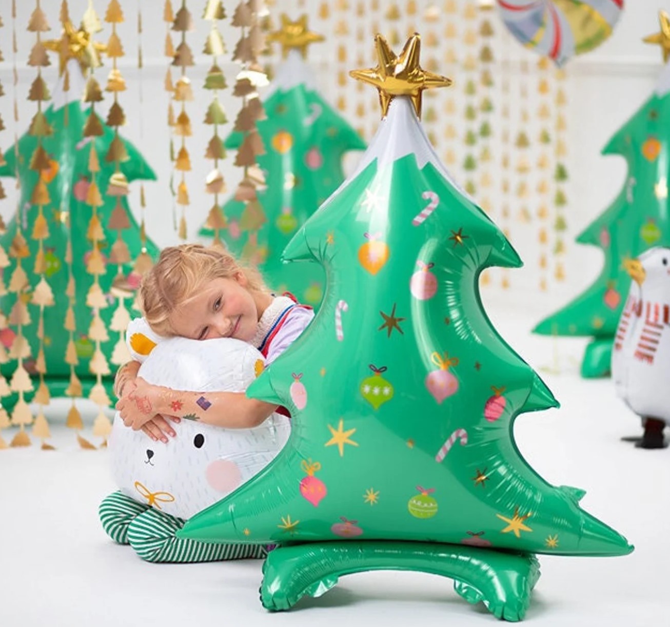 Jumbo 3D Standing Christmas Tree Foil Balloon