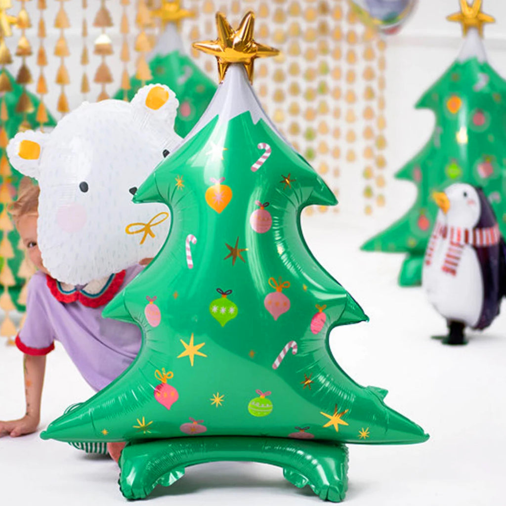 Jumbo 3D Standing Christmas Tree Foil Balloon