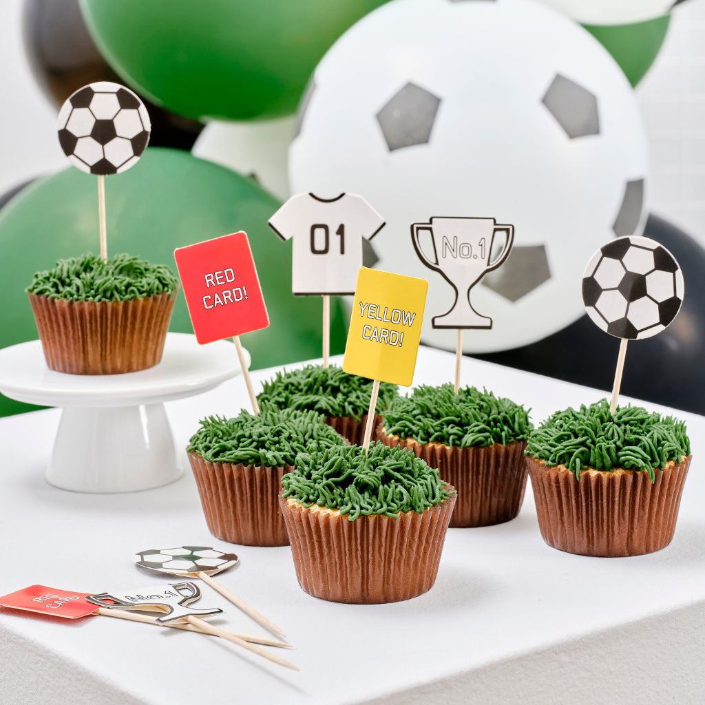 Football Party Cupcake Toppers (x12)