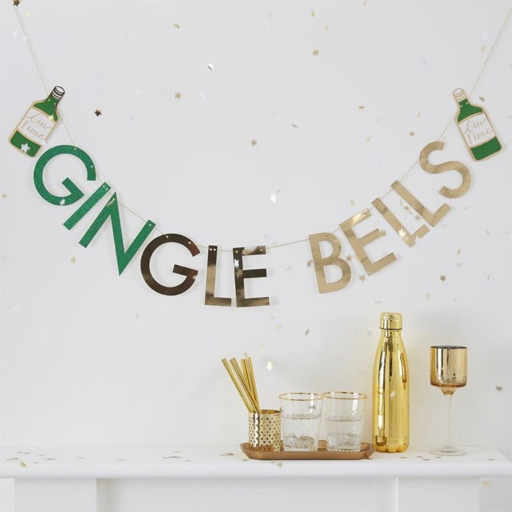 Glittery 'Gingle Bells' Banner