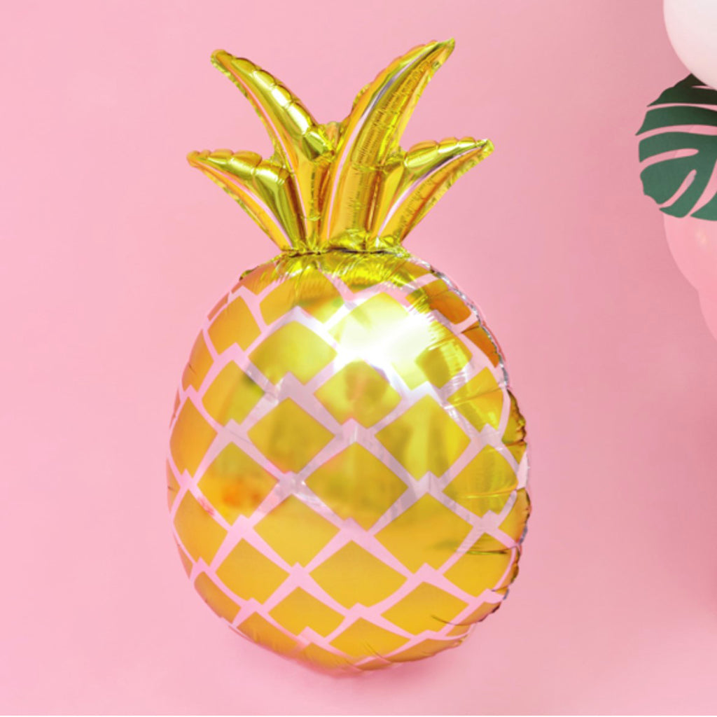 Large Gold Pineapple Foil Balloon