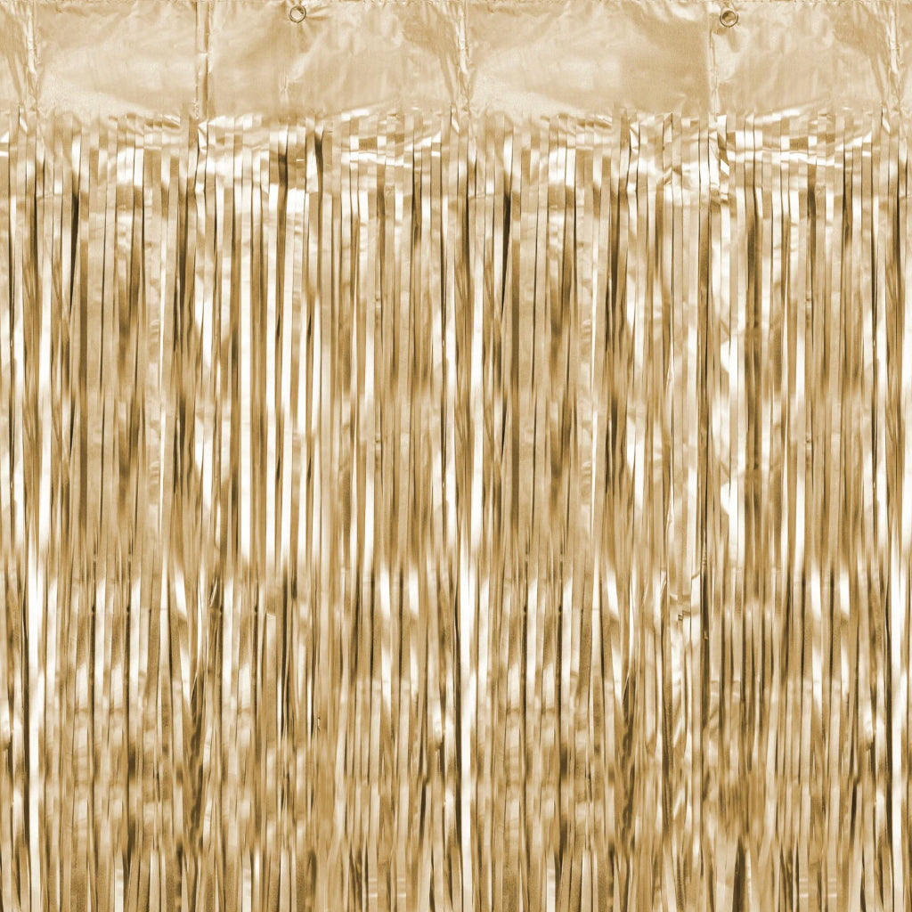 Matte Gold Party Curtain (2.5m)