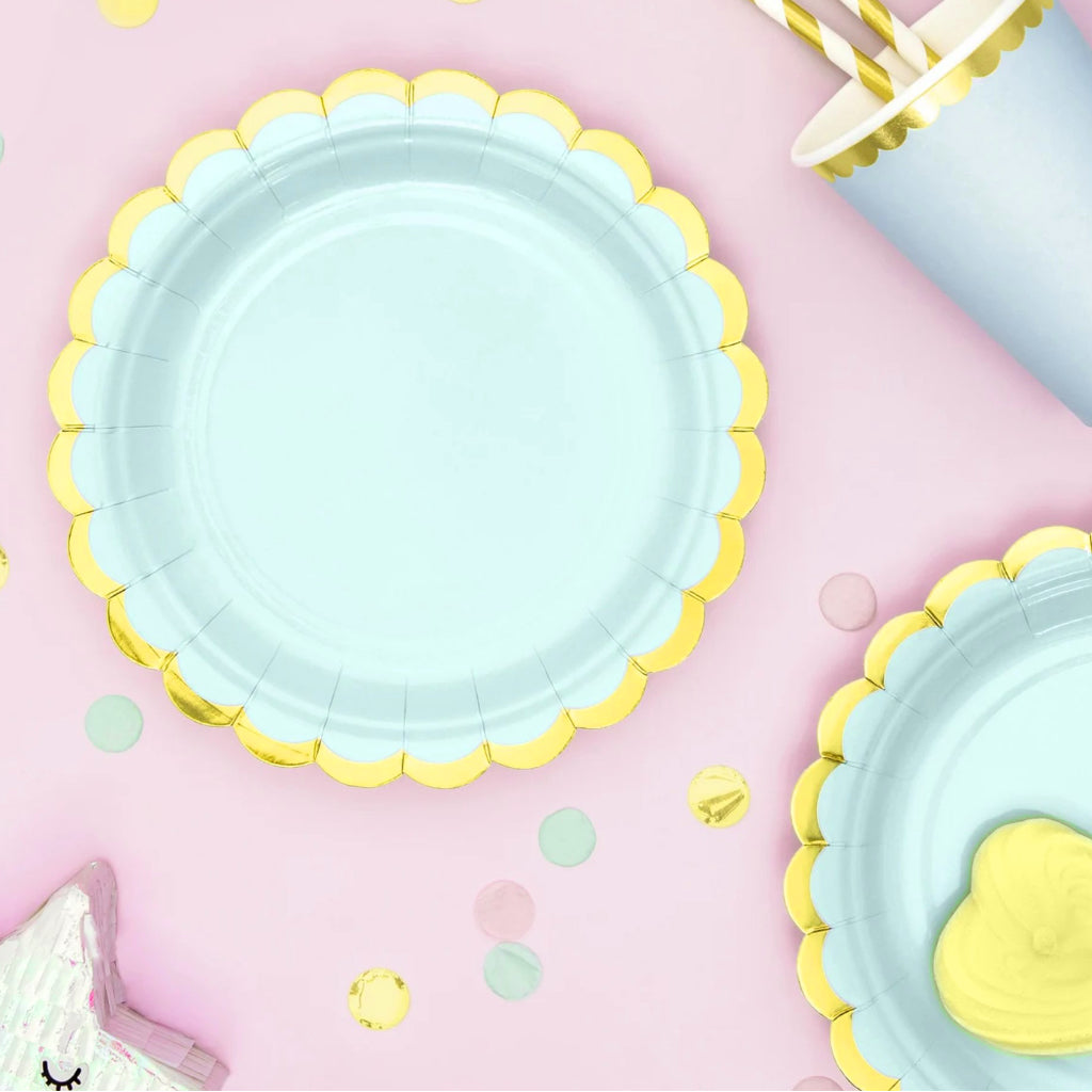 Mint Green Paper Plates