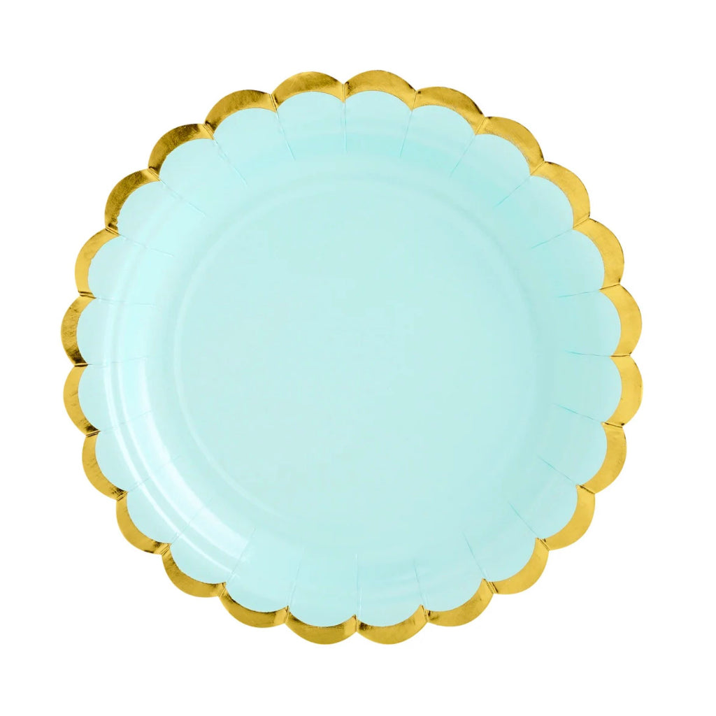 Mint Green Paper Plates