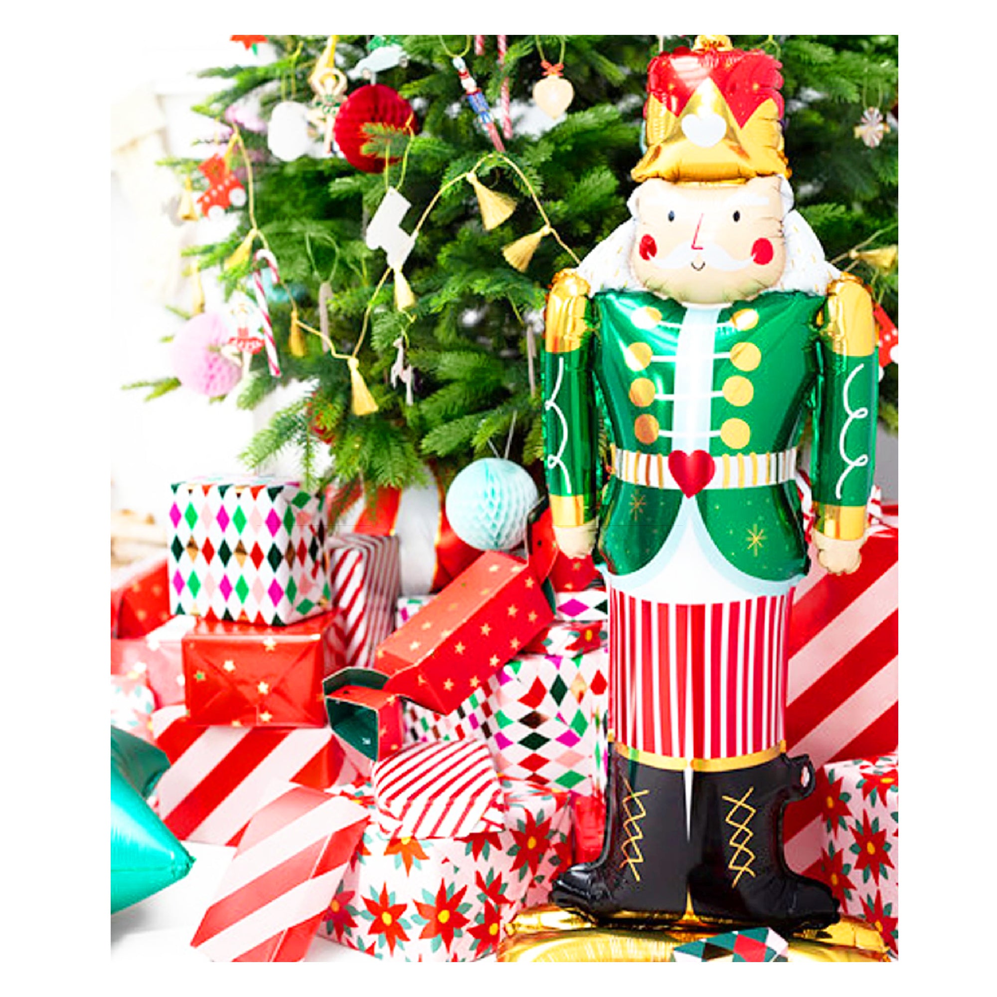 Giant 3D Standing Nutcracker Foil Balloon