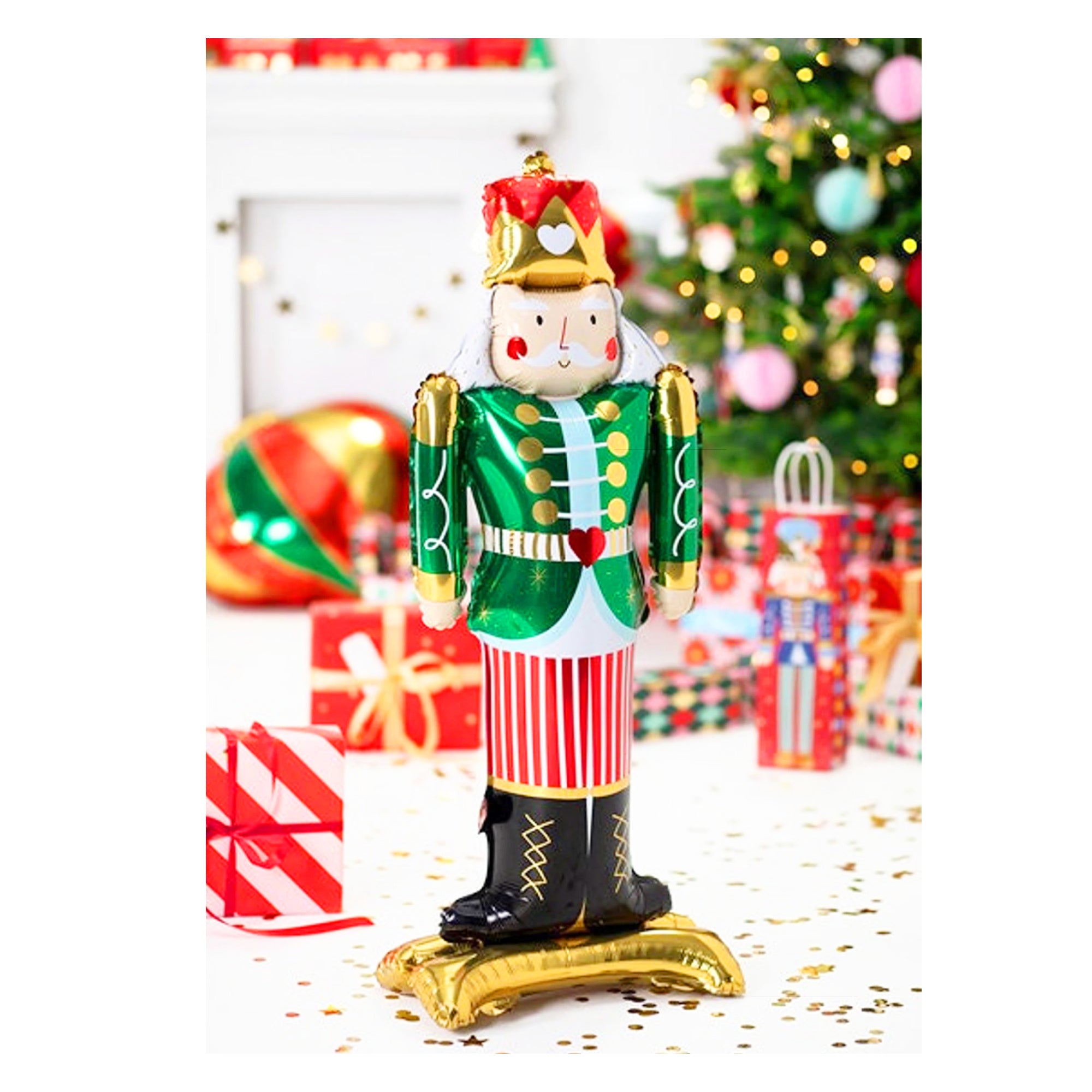 Giant 3D Standing Nutcracker Foil Balloon