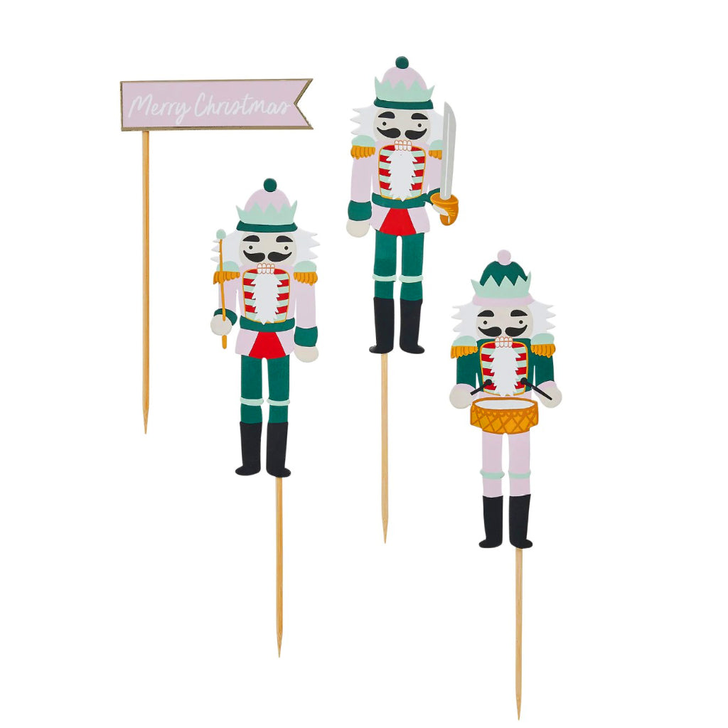 Christmas Nutcracker Cake Toppers