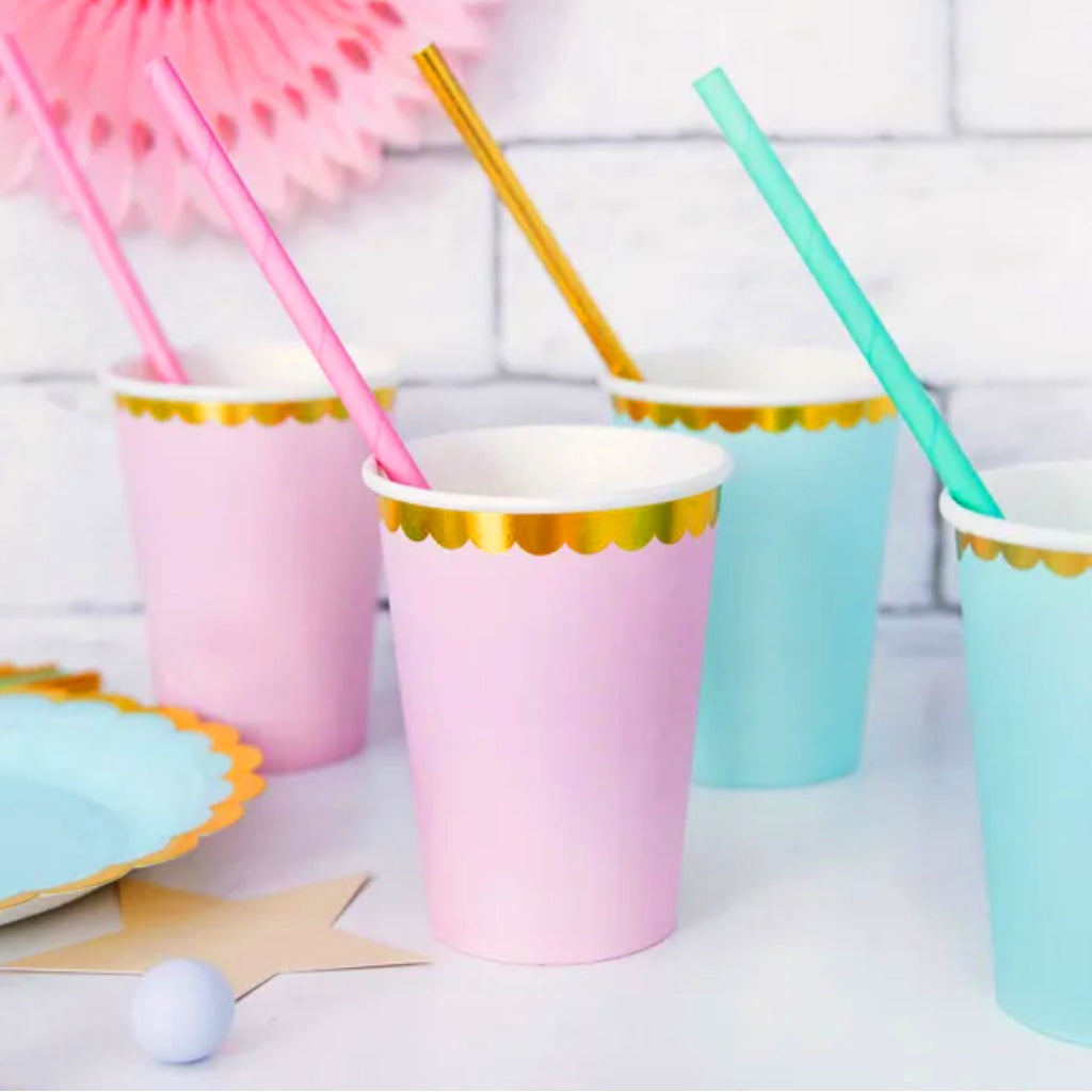 Pastel Pink Paper Cups