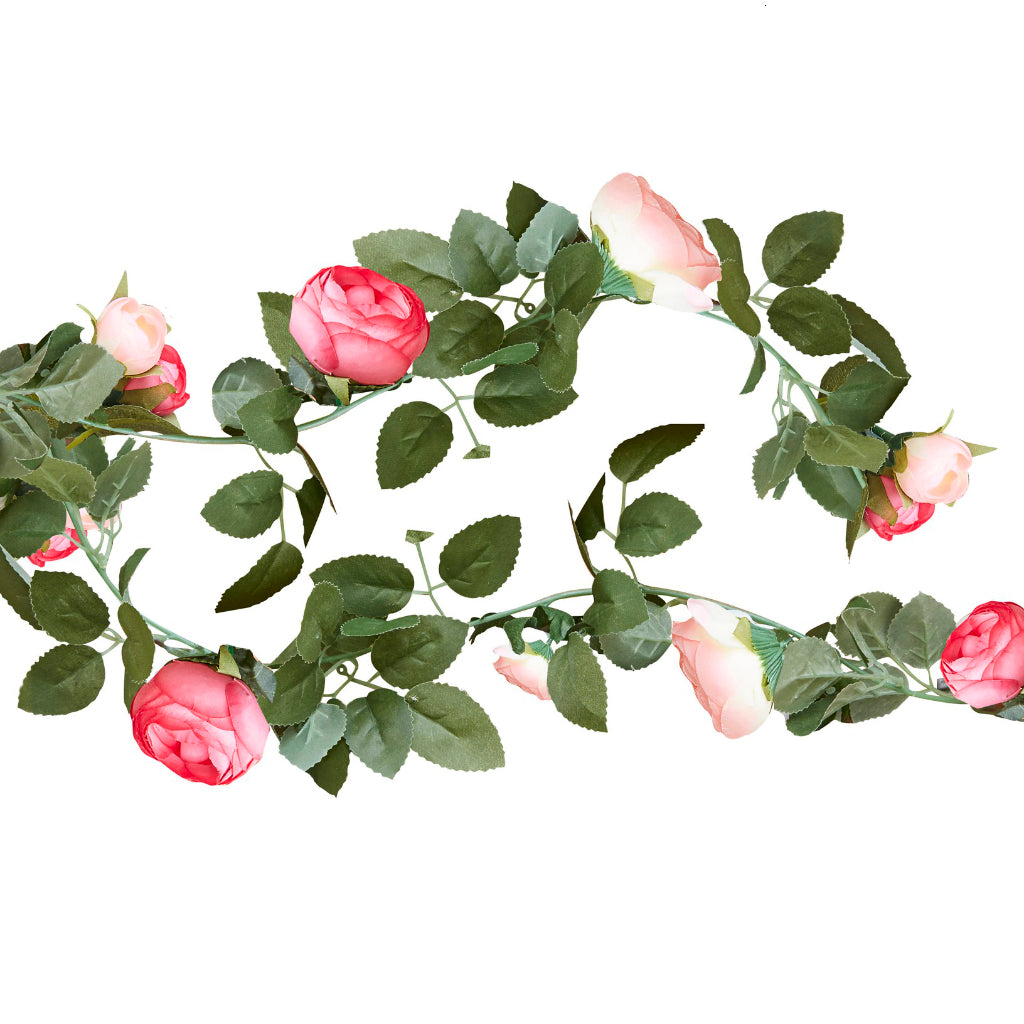 Pink Artificial Peony Garland