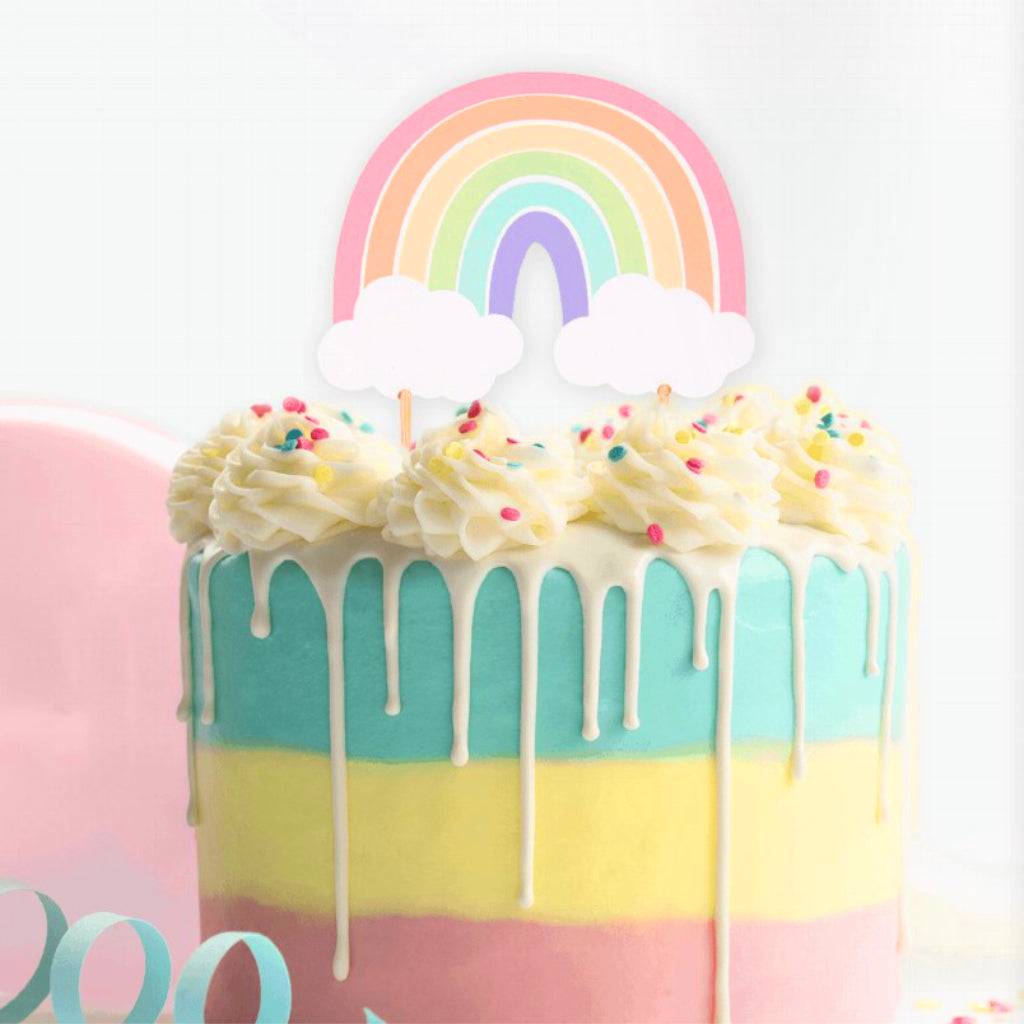 Rainbow Cake Topper