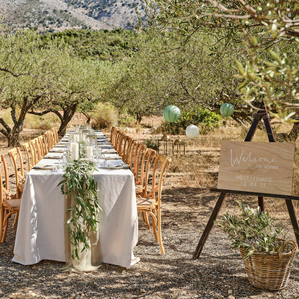 Sage Green Wedding Table Numbers (x12)