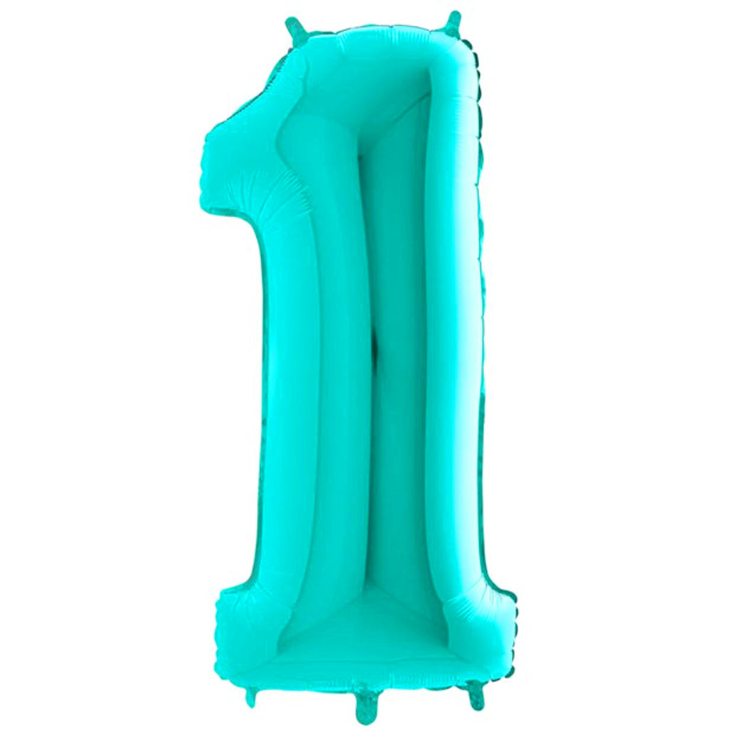 Supersize Teal number 1 balloon