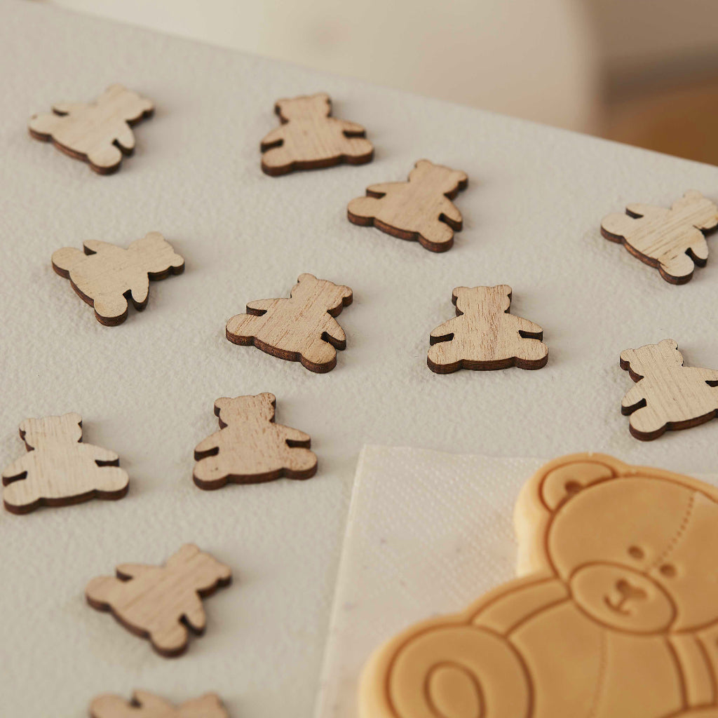 Wooden Teddy Bear Confetti