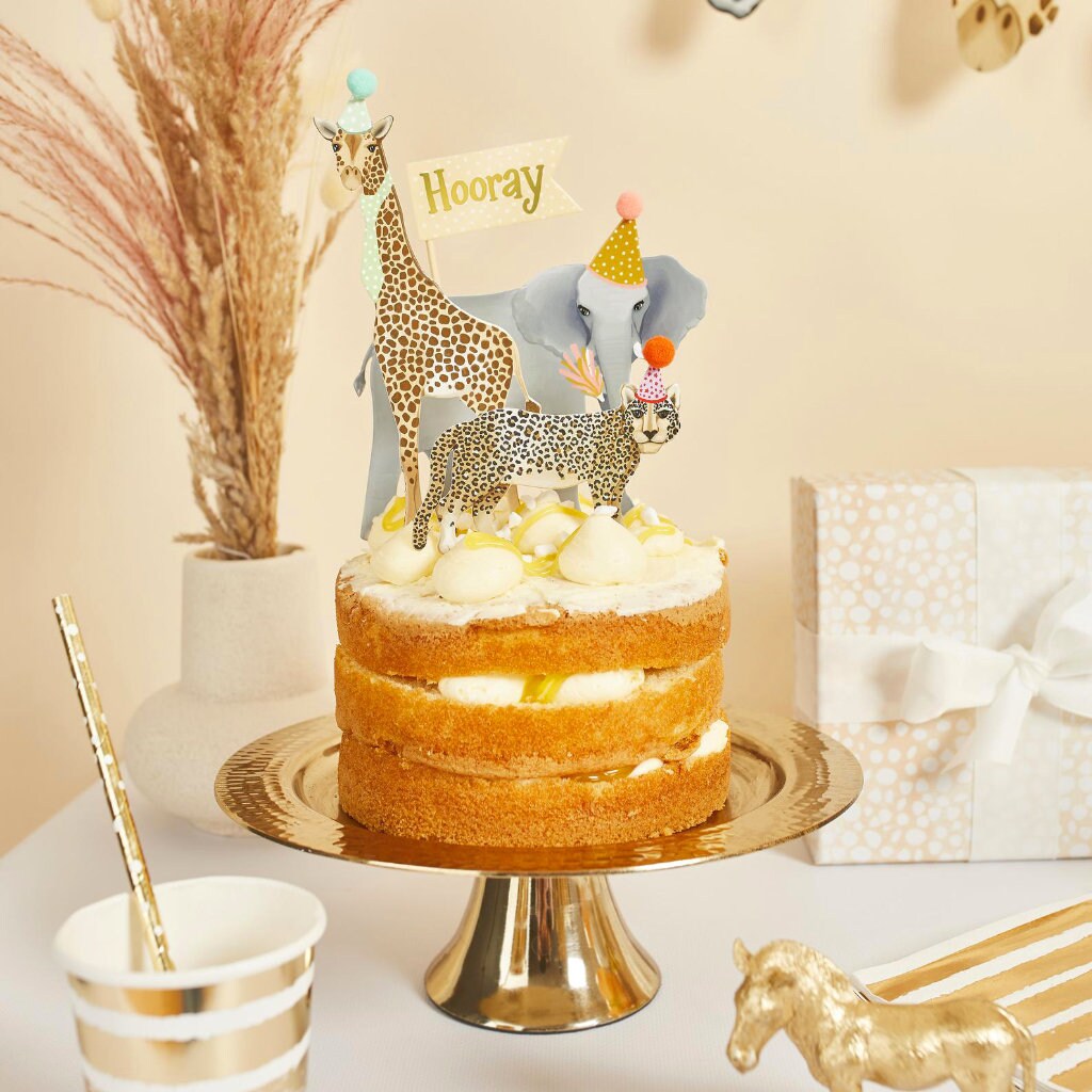 Safari Animals Cake Topper