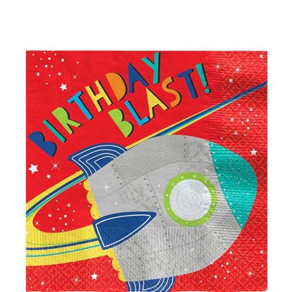 Space Party Napkins  (x16)