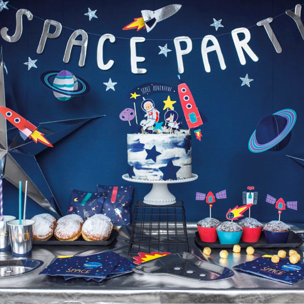 Space Party Cake Topper Set