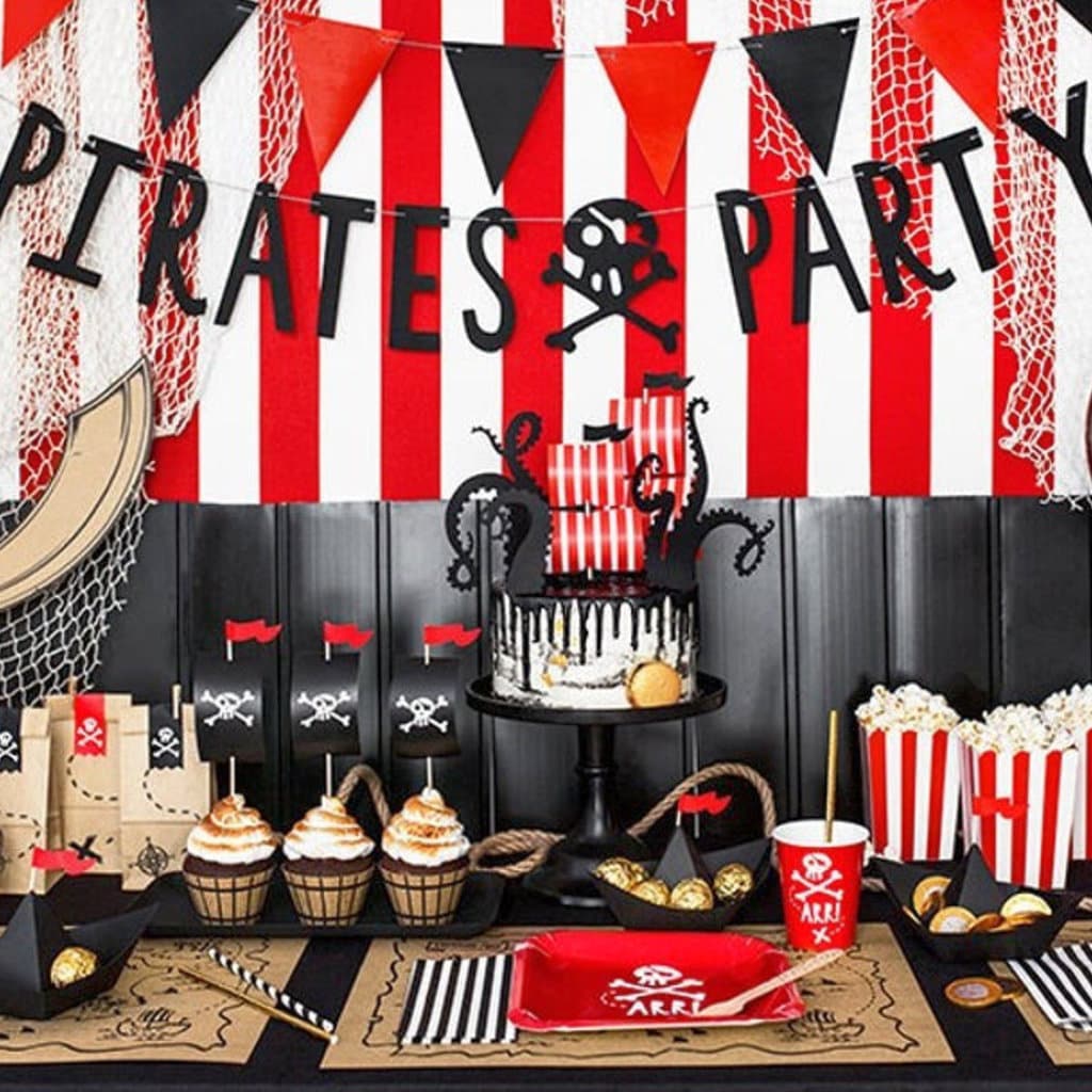 Pirates Party - Black Party Card Banner