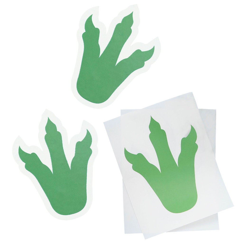 Dinosaur Foot Print Stickers (x6)