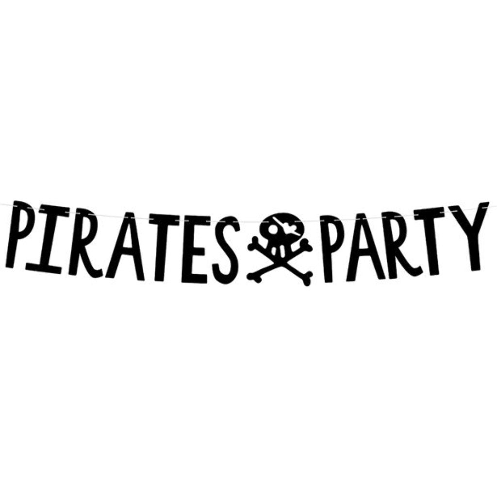 Pirates Party - Black Party Card Banner