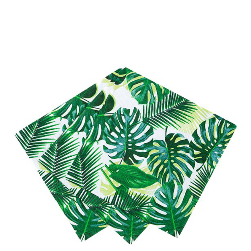 Palm Leaf Cocktail Napkins (x20)