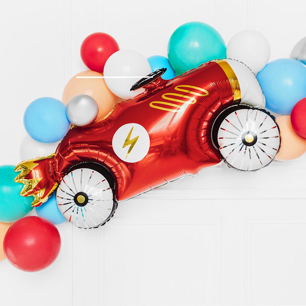 Giant Red Retro Racing Car Balloon